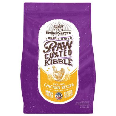 Stella & Chewys Cat Kibble - Raw Coated Cage -Free Chicken Recipe 2.5Lbs