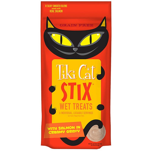 TIKI PETS CAT STIX MOUSSE SALMON 3oz