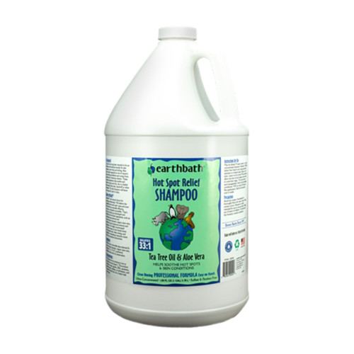 Earthbath Dog Hot Spot Relief Shampoo - Tea Tree Oil & Aloe Vera 1 Gallon