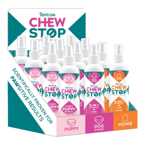 Tropiclean Dog Chew Stop 12 Piece Display