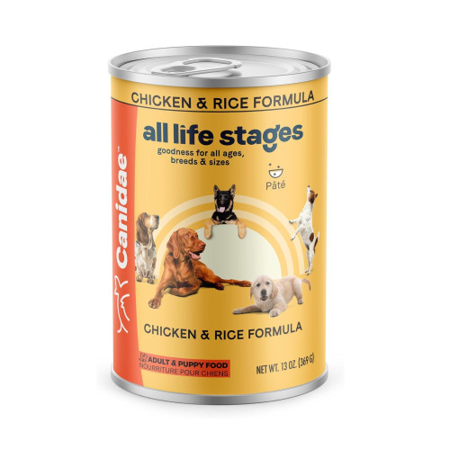 CANIDAE All Life Stages Canned Dog Food Chicken  Rice, 12ea/13 oz