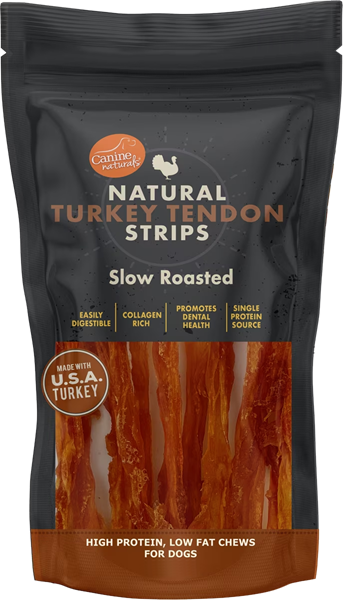 Canine Naturals Dog Turkey Tendon Strip 3oz