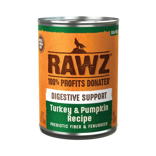 Rawz Digestive Dog Turkey Pumpkin Pate 12.5oz. (Case of 12)