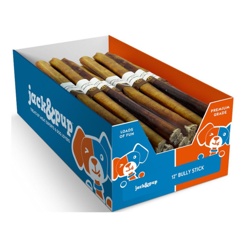 Jack & Pup Bully Stick 12" Display Box (Case of 25)