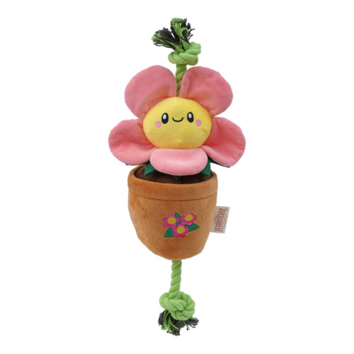 Territory Dog Treat Tug Flower Pink 16 Inches