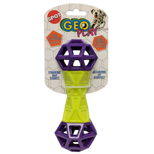Ethical Geo Play Dual Texture Dumbbell Dog Toy