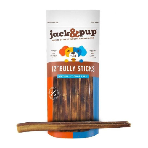 Jack & Pup Bully Stick 12" 3Pk