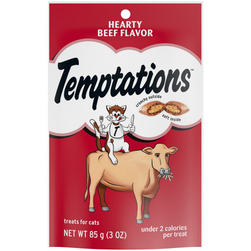 Temptations Classics Crunchy & Soft Adult Cat Treats Hearty Beef 1ea/3oz.