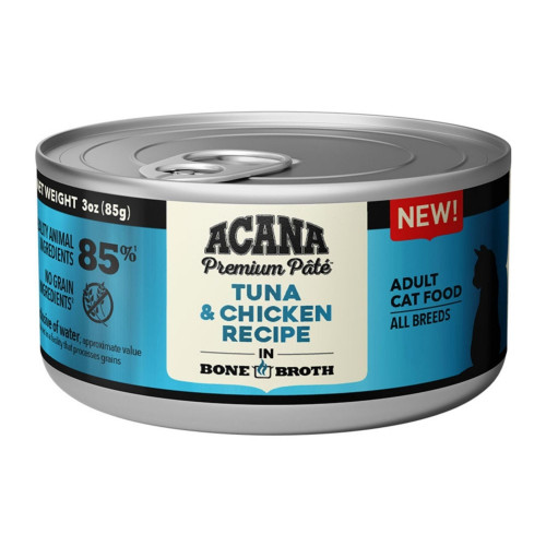 Acana Cat Grain Free Tuna + Chicken In Bone Broth 3oz. (Case of 24)