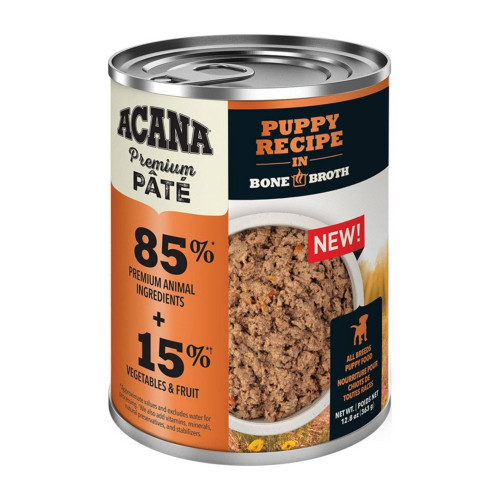 Acana Dog Grain Free Premium Chunks Puppy Recipe In Bone Broth 12.8oz. (Case of 12)
