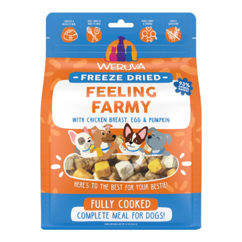 Weruva Dog Freeze-Dried Feeling Farmy Food 5.5oz. (Case of 12)