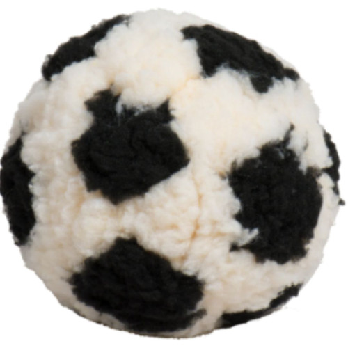 Hugglehounds Dog Hugglefleece Soccer Ball Large - 9 Inches