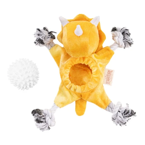 Territory Dog 2-in-1 Toy Triceratop - 10 Inches
