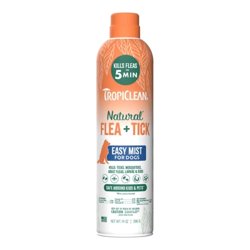 Tropiclean Dog Natural Flea & Tick Home Mist Spray 14oz.