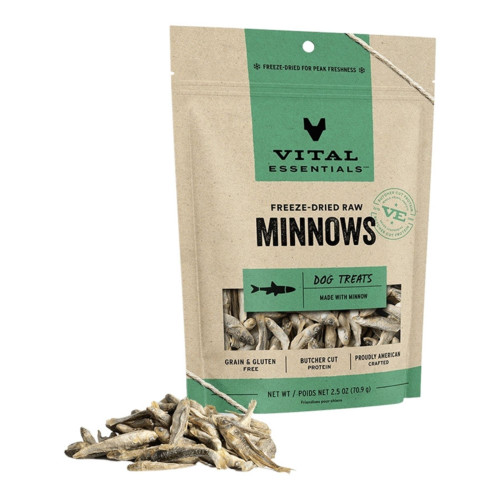 Vital Essentials Dog Freeze-Dried Treat Minnows 2.5oz.