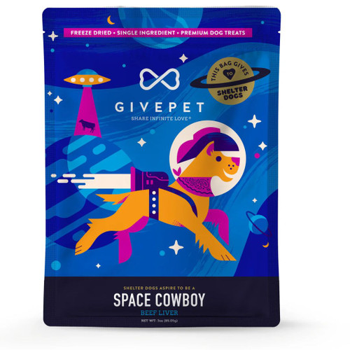 Givepet Dog Freeze-Dried Grain Free Space Cowboy 3Oz