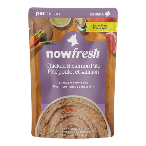 Now Fresh Dog Grain Free Senior Chicken & Salmon Pate 2.8oz. (Case of 24)