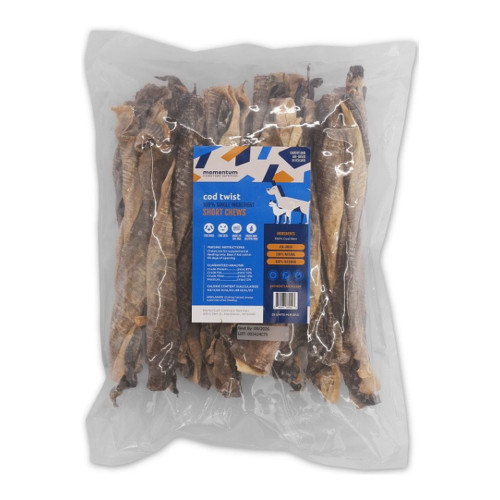 Momentum Carnivore Nutrition Dog Short COD Twist 25Ct Bulk Chew