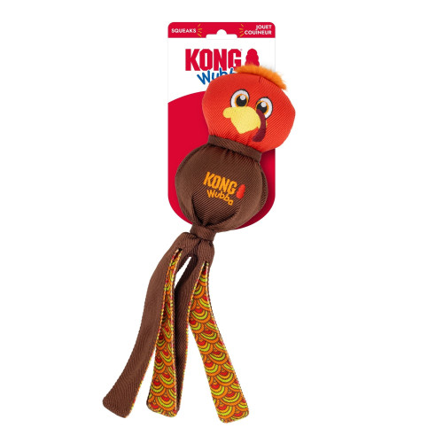 KONG Wubba Turkey Dog Toy Red Red 1ea/LG
