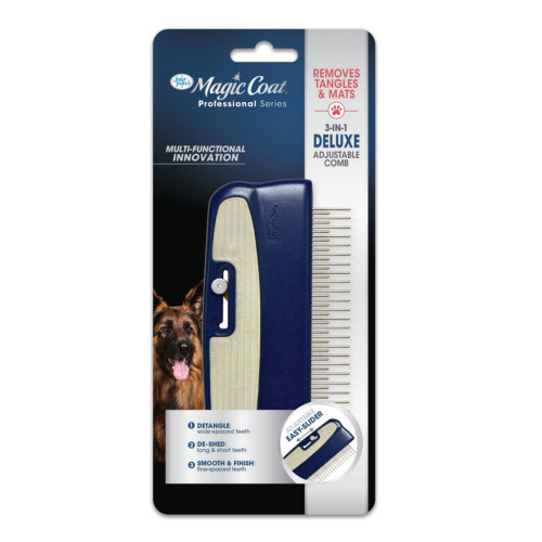 Four Paws Magic Coat Professional Series 3in1 Deluxe Adjustable Dog Comb 1ea/1 ct
