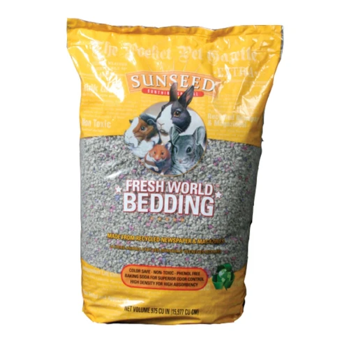 Sun Seed Fresh World Bedding for Small Animals Grey, 1ea/975 cu in.