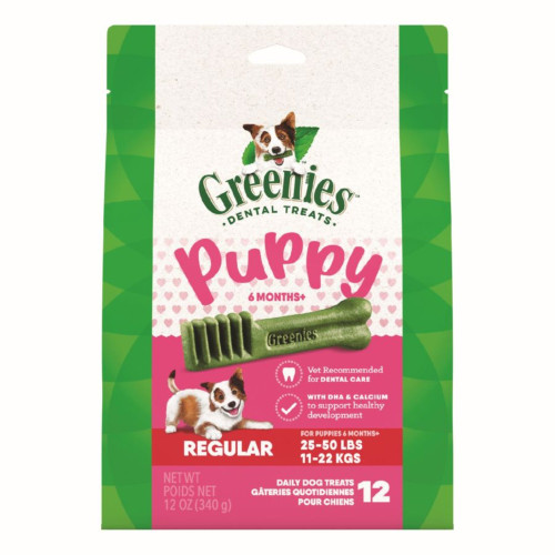 Greenies Puppy 6 Months Dog Dental Treats Regular, 1ea/12 oz