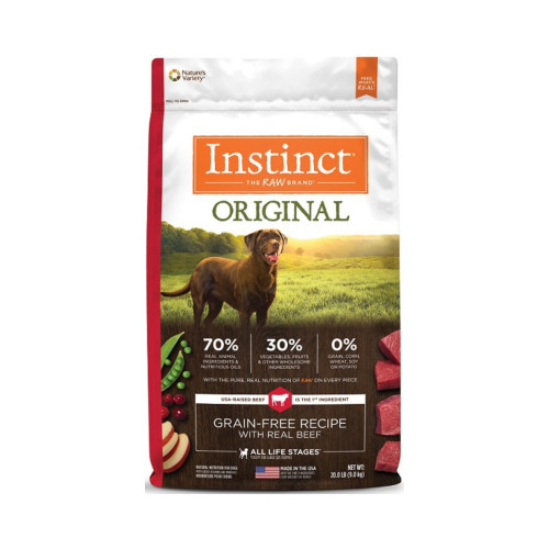 Natures Variety Instinct Dog Original Beef Grain-free 20Lb
