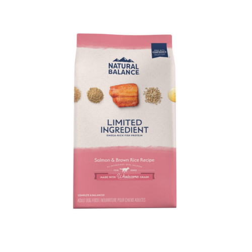 Natural Balance Pet Foods L.I.D Dry Dog Food Salmon  Brown Rice, 1ea/24 lb