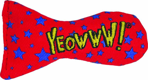 Yeowww! Stinkies Stars Cat Toy Red/Blue  3 X 1 X 1 inches