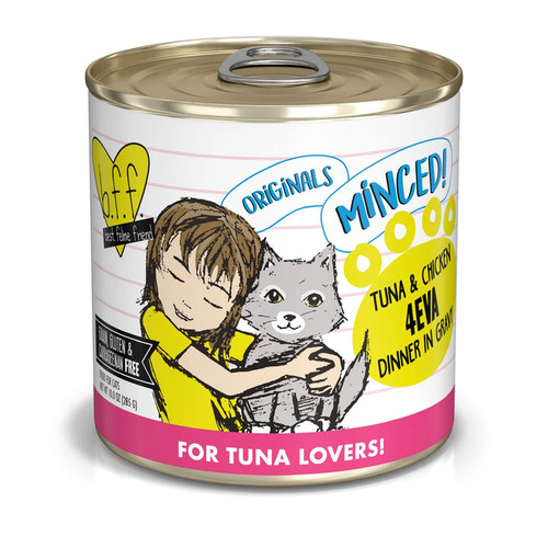 Weruva BFF Grain-Free Tuna & Chicken 4EVA Recipe Wet Cat Food, 10 Oz (Pack of 12)