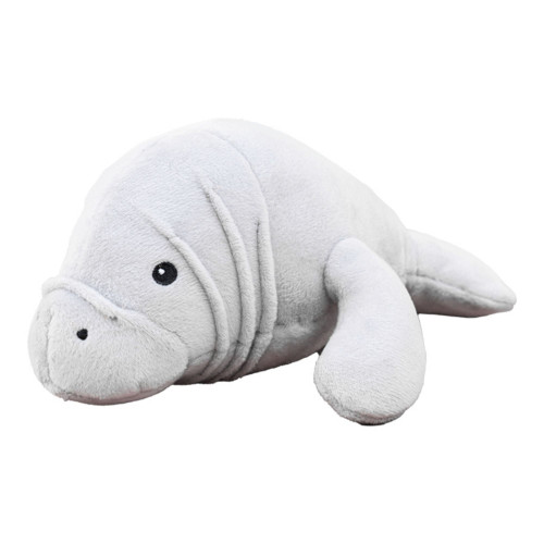 Territory Dog Plush Squeaker Manatee - 9 Inches