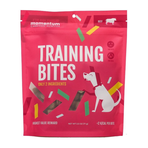 Momentum Carnivore Nutrition Dog 2.5oz. Beef Training Bites