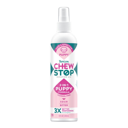 Tropiclean Dog Chew Stop Behavior Aid Puppy Spray 8oz.