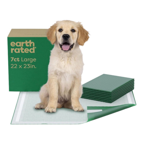 Earth Rated Dog Max Absorbency Puppy Pee Pads Large 22" X 23" - 7 Count