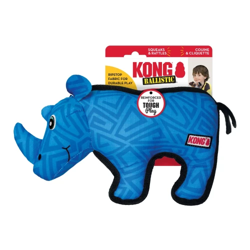 KONG Ballistic Dog Toy Rhino, MD/LG