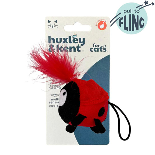 H&K C Flinger Ladybug Organic Catnip Plush Crinkle