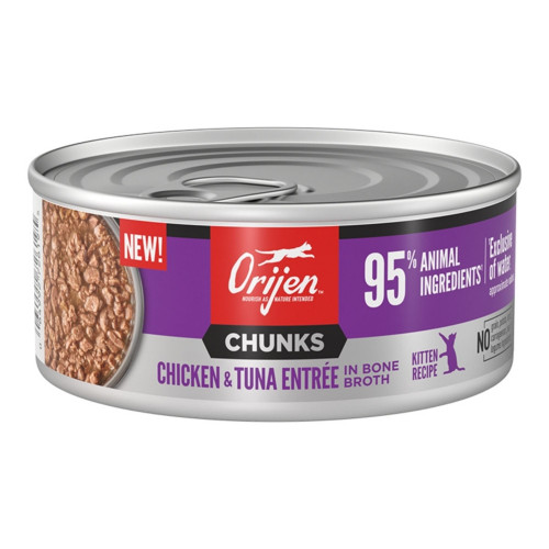 Orijen Cat Grain Free Kitten Chunk Chicken 5.5oz. - (Case of 12)