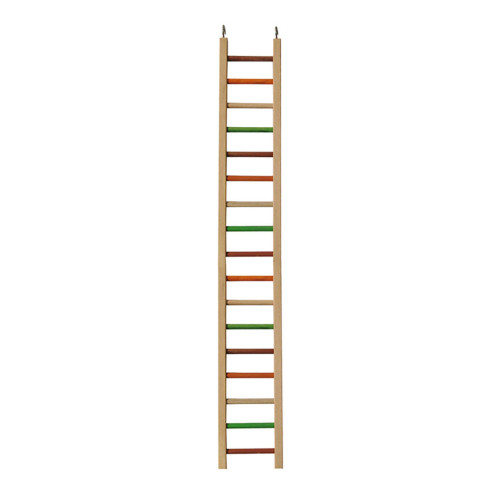 A & E Cages Happy Beaks Wooden Hanging Ladder Bird Toy 1ea/MD, 38 in.