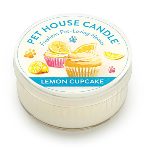 Pet House Candle Lemon Cupcake Mini  (Case of 12)