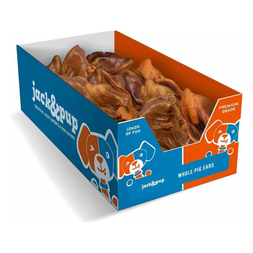 Jack & Pup Pig Ears 100Ct