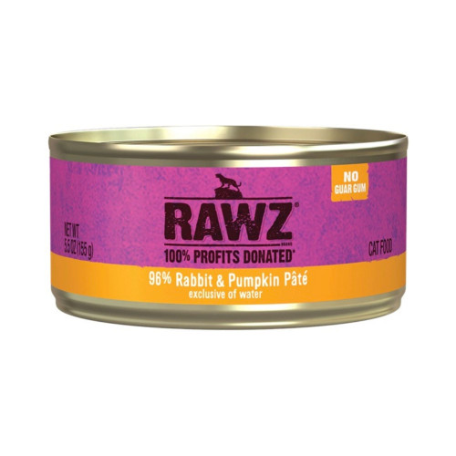 Rawz Cat 96% Rabbit Pumpkin Pate 5.5oz. (Case of 24)