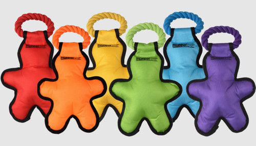 Multipet Cross Ropes Dog Toy Tug O Man Assorted 14 In