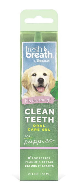 Tropiclean Fresh Breath Brushing Dental and Oral Care Gel For Puppies 2 Oz
