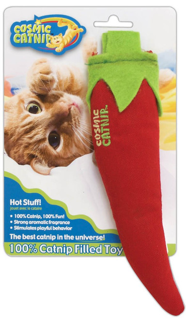 Our Pets Hot Stuff Pepper Cat Toy Green 1Pack 4.5 X 1.3 X 6.5 inches