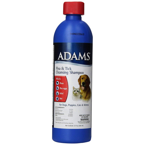 Adams Flea Tick Cleansing Shampoo Clear, 1ea/12 oz