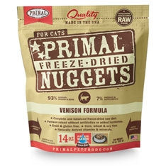Primal Pet Foods Freeze Dried Cat Food- Venison  14oz.