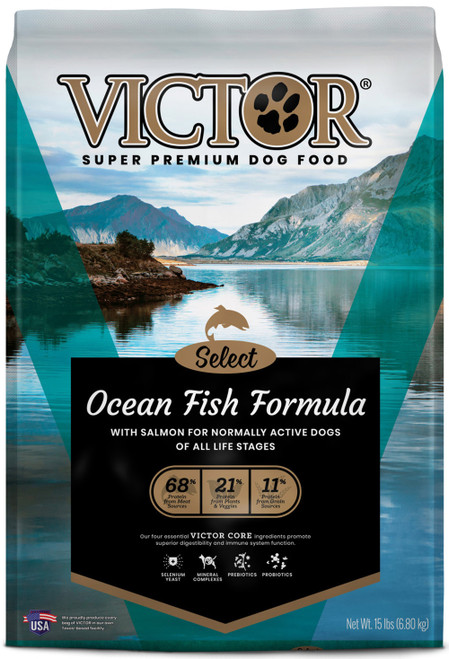 Victor Super Premium Dog Food Ocean Fish 15 Lb