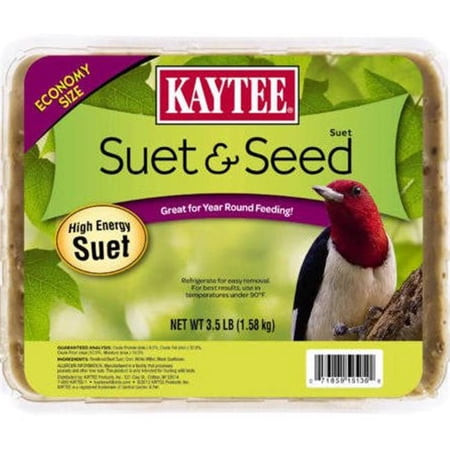Kaytee Suet & Seed, High Energy Suet Cake Economy Size 1ea/3.5 lb