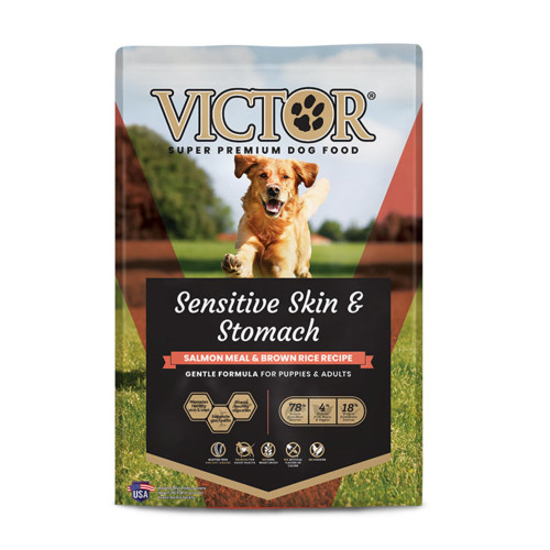 Victor Super Premium Dog Food Sensitive Skin & Stomach Salmon & Brown Rice, 1ea/5 lb