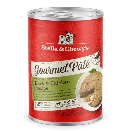 Stella & Chewys Dog Gourmet Pate Duck & Chicken 12.5Oz